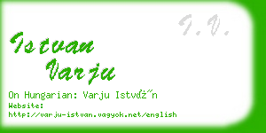 istvan varju business card